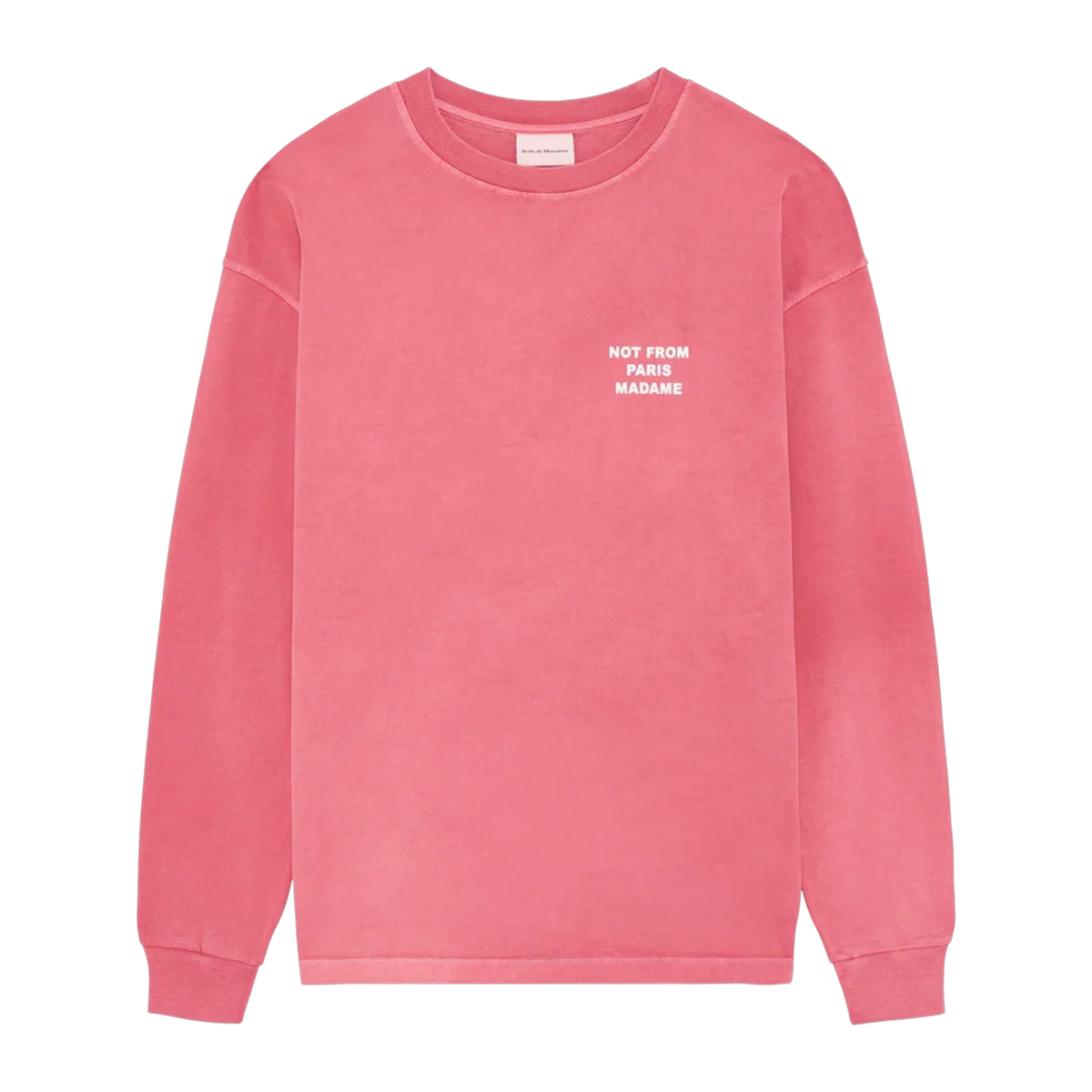 Washed Long Sleeve Slogan T-shirt