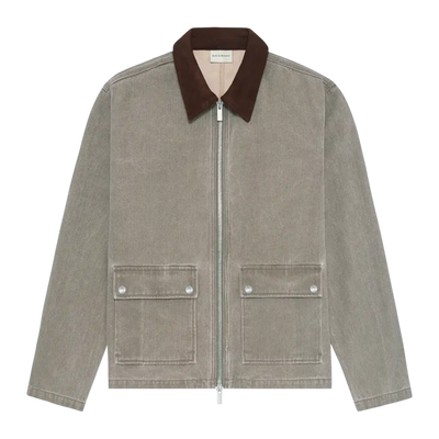 Washed Zipped Denim Jacket