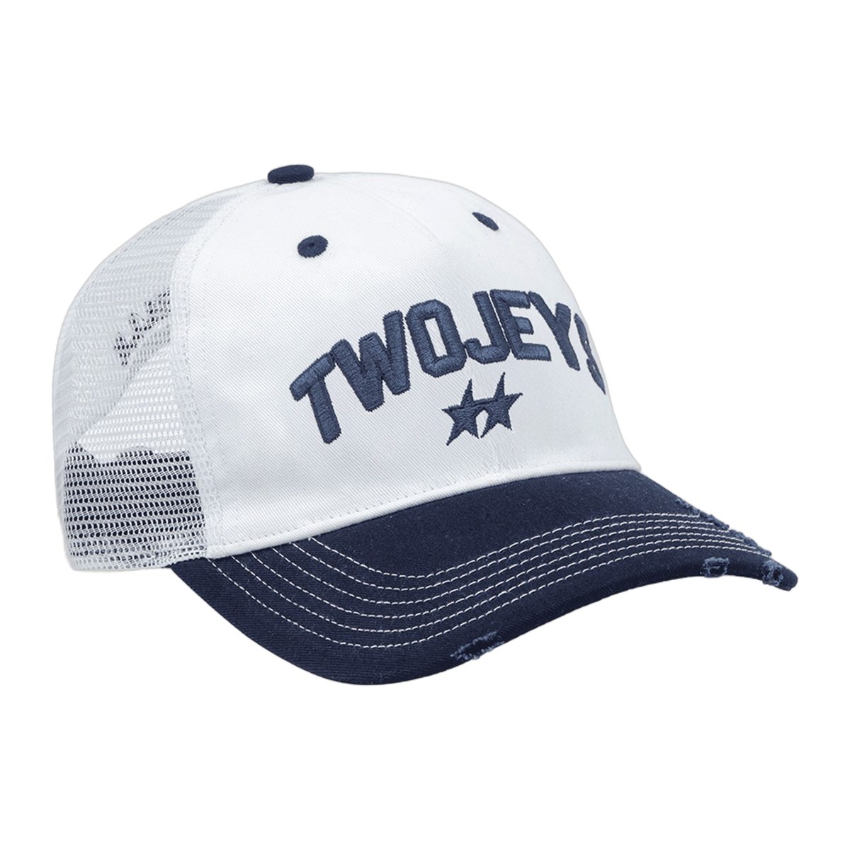 Two Jeys White Icon Trucker