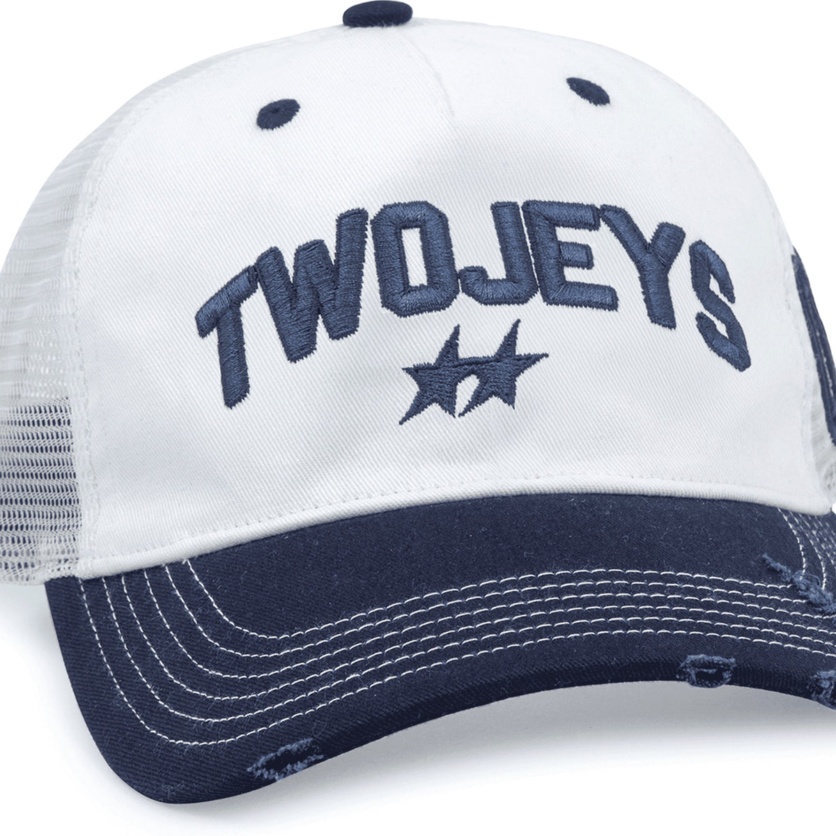 Two Jeys White Icon Trucker