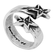 Two Jeys Wrapping Stars Ring Silver